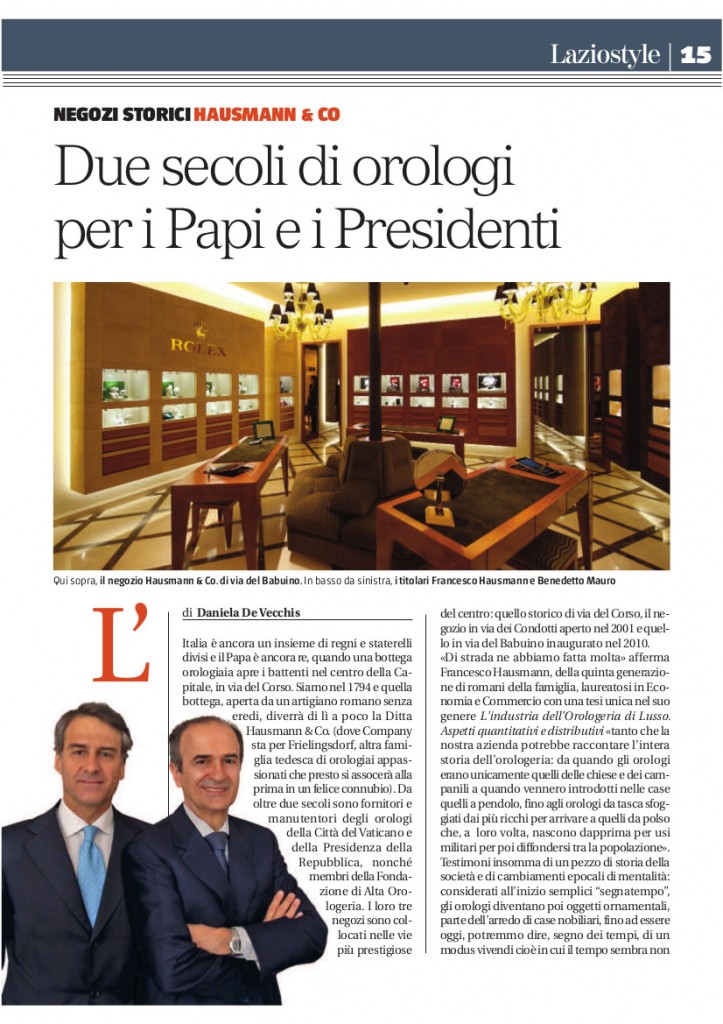 Lazio Style_Hausmann & Co.