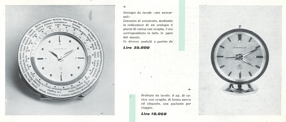 Orologio da tavola con indicazione delle ore del mondo