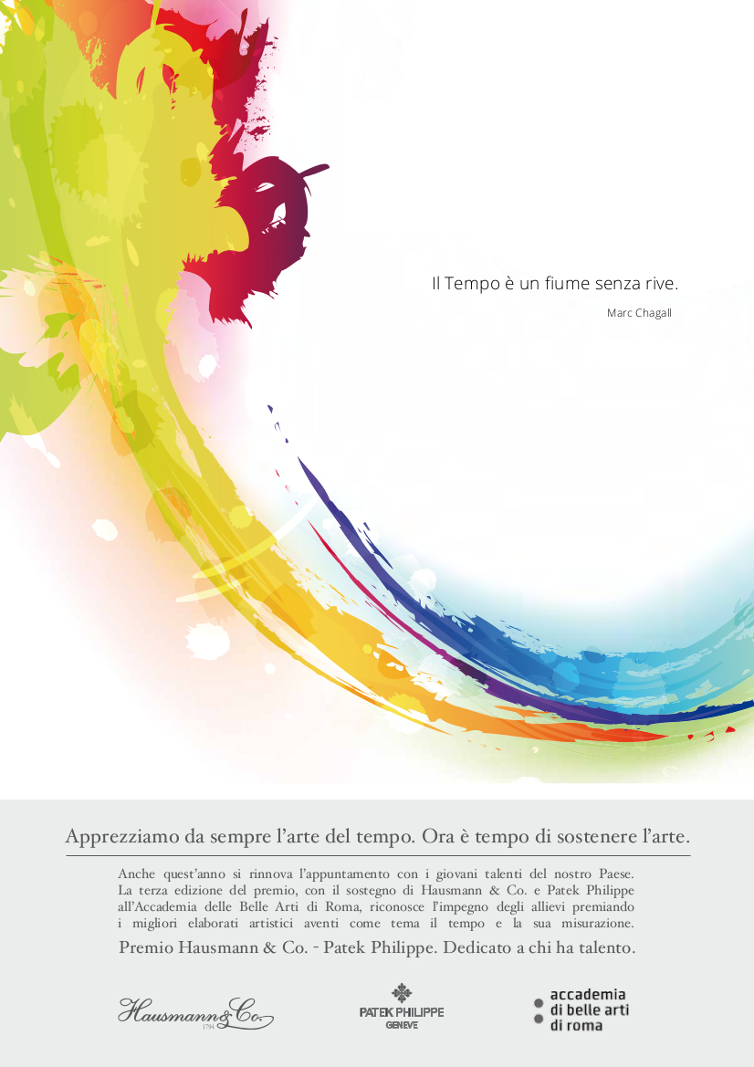 Premio hausmann patek philippe Accademia di belle arti di roma 2015