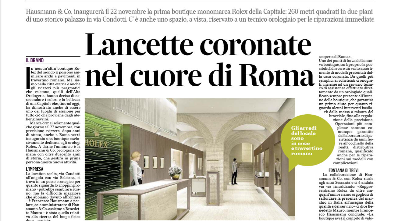 Rolex boutique opening hits the headlines