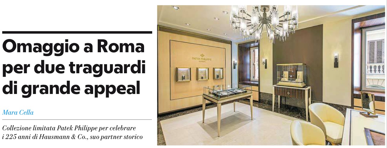 La stampa celebra la nuova boutique monomarca Patek Philippe