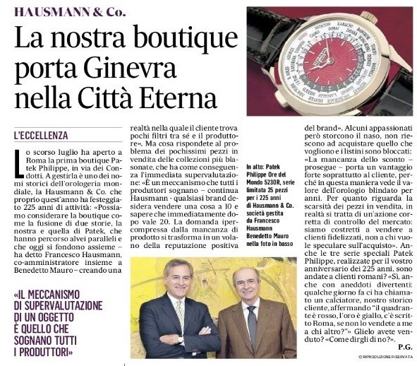 225 years of Hausmann & Co.: a word from the protagonists