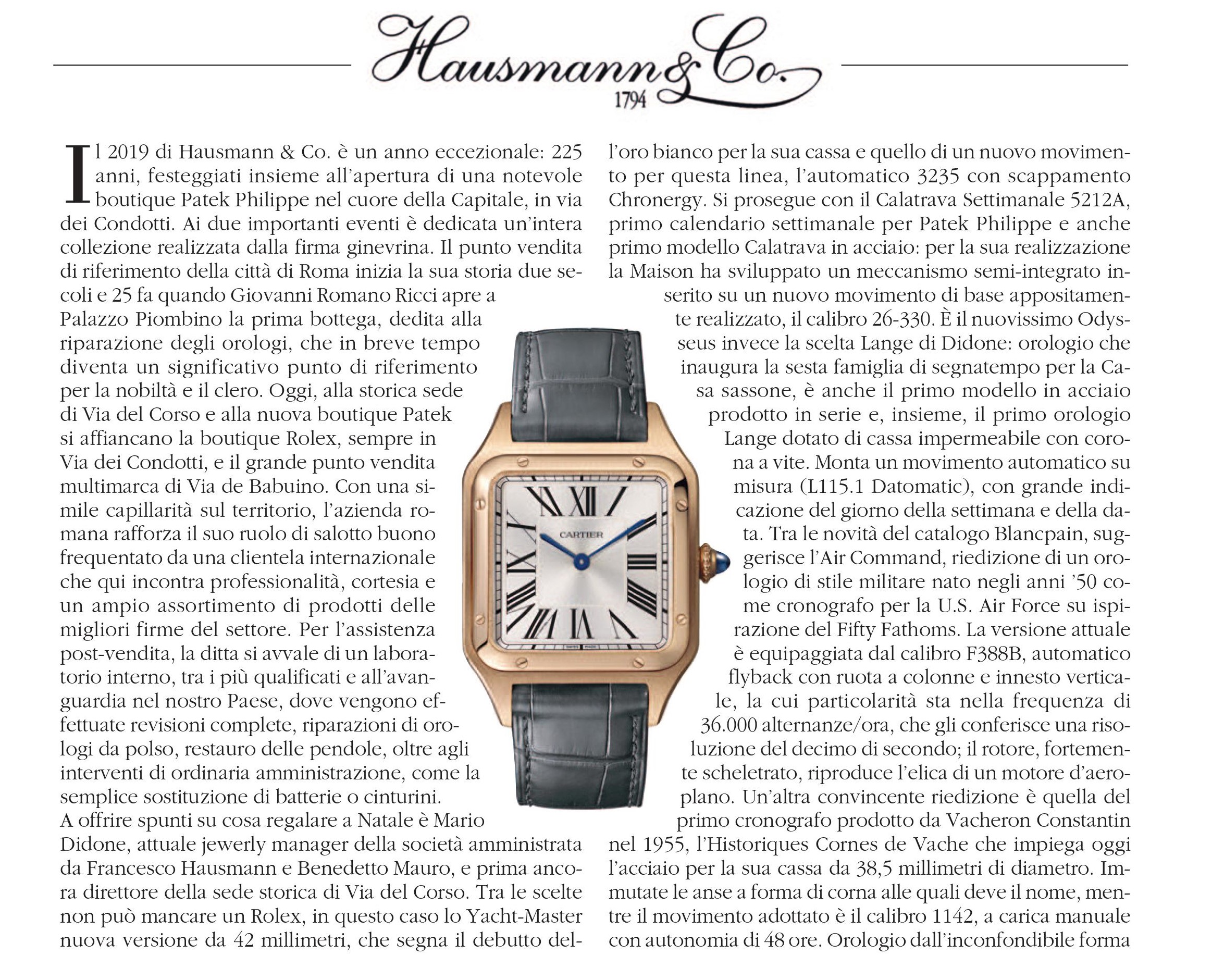 225 years of Hausmann & Co.: a word from the protagonists