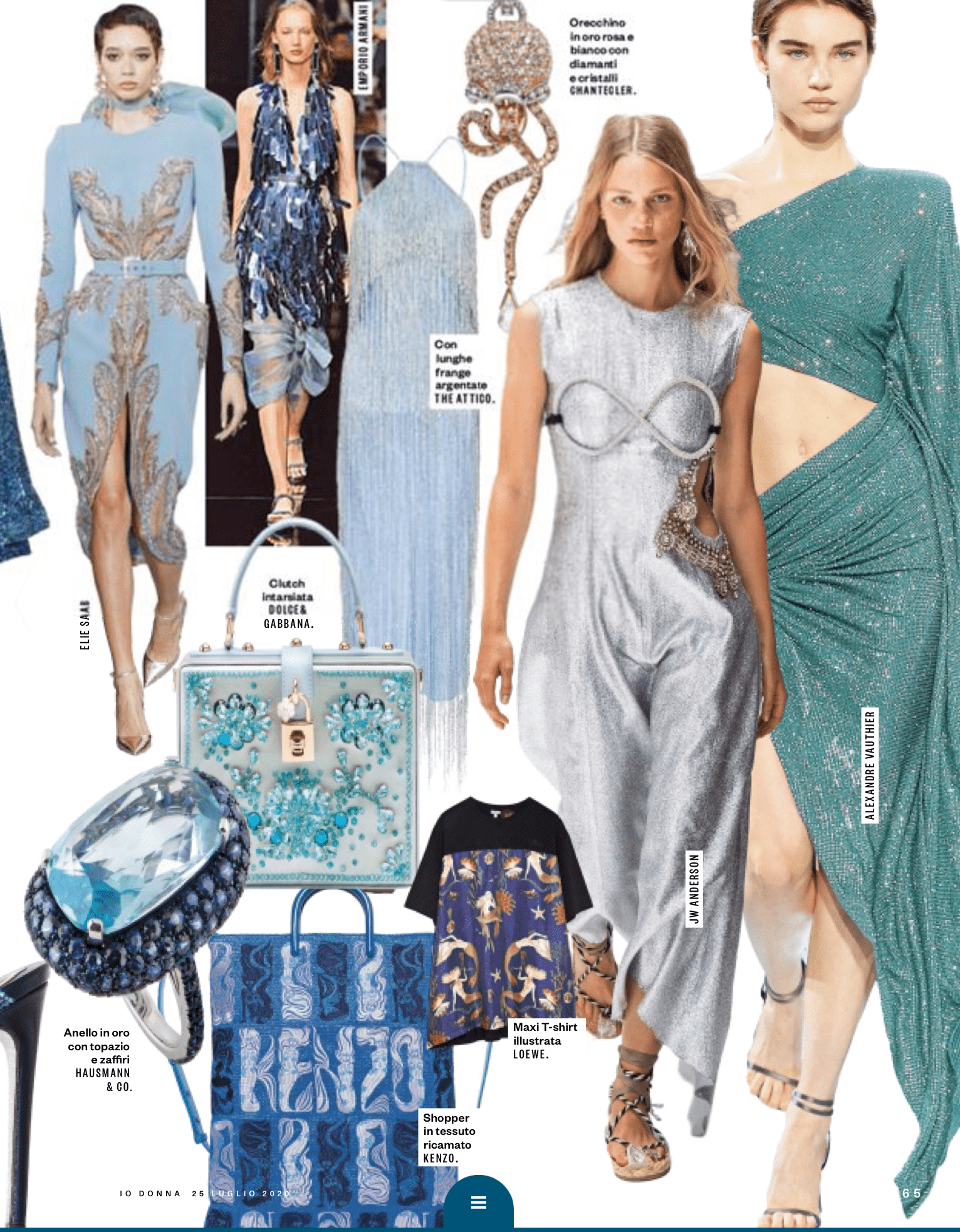 La collezione Maharaja illumina gli outfit azzurri su IO Donna