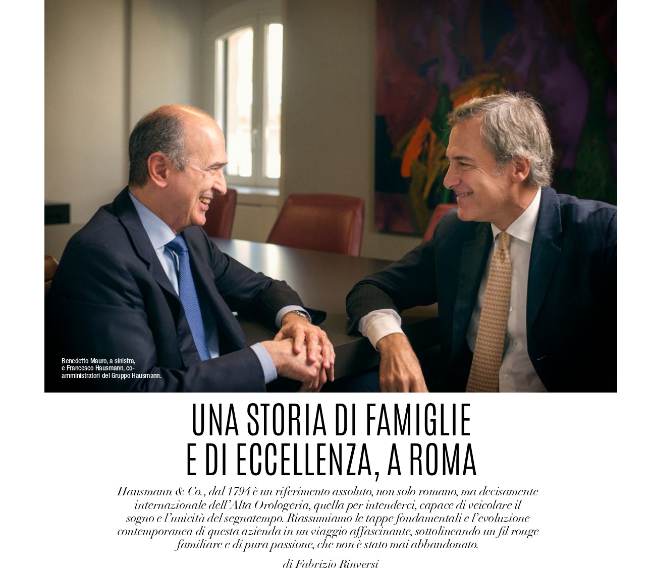 La storia di Hausmann & Co. raccontata da Revolution