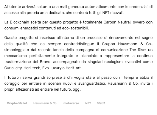 Hausmann & Co. is the first fine watch retailer to join Web 3.0