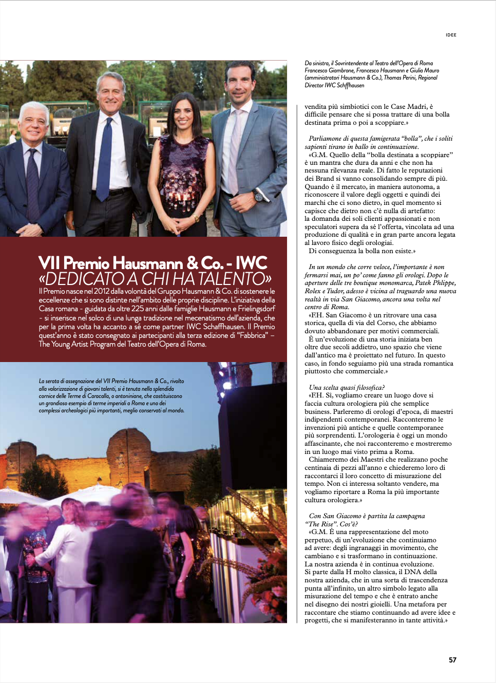 The Hausmann & Co. Award starred in the June Press release