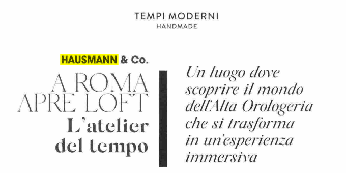 LOFT cattura l&rsquo;attenzione della stampa