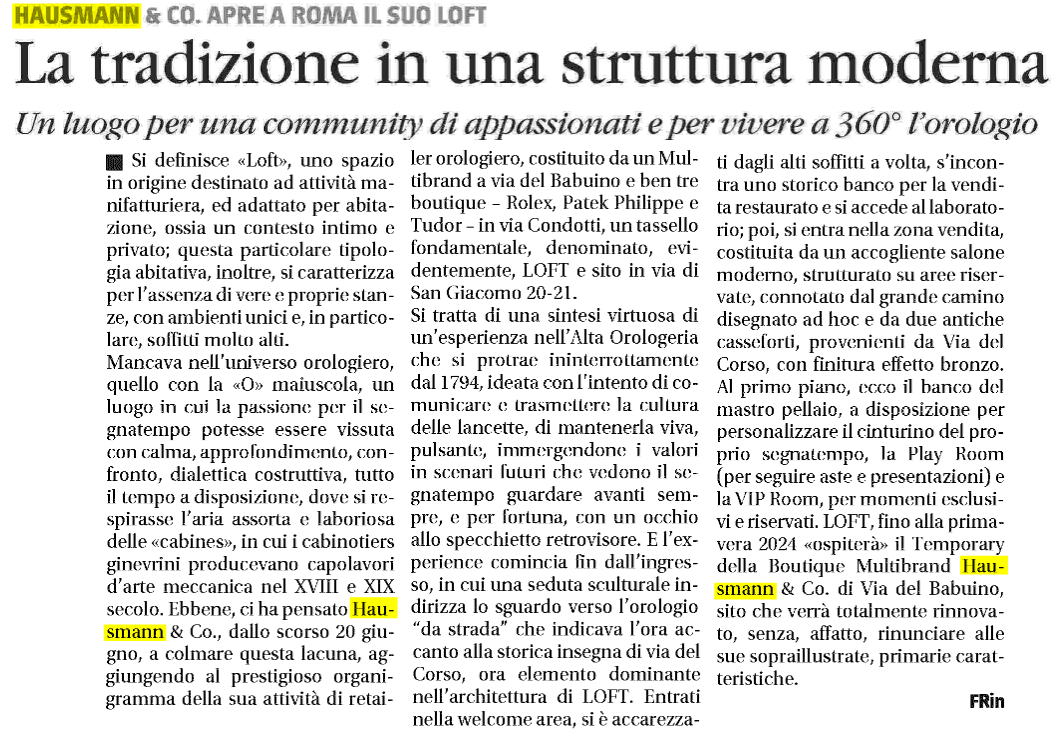 LOFT cattura l&rsquo;attenzione della stampa