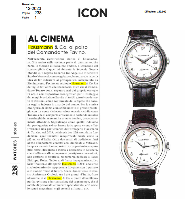 Comandante: Hausmann & Co. dalla realt&agrave; al cinema