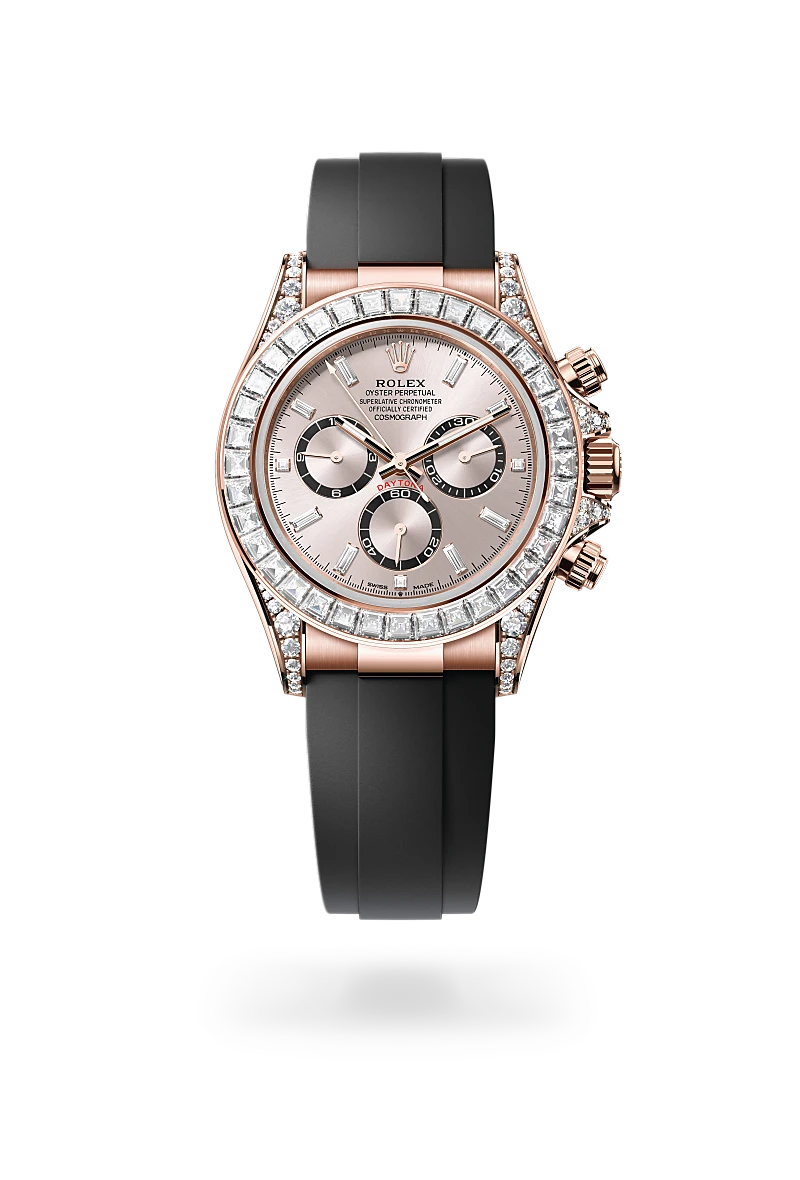Rolex 
Cosmograph Daytona
Oyster, 40 mm, Everose gold and diamonds
M126535TBR-0002