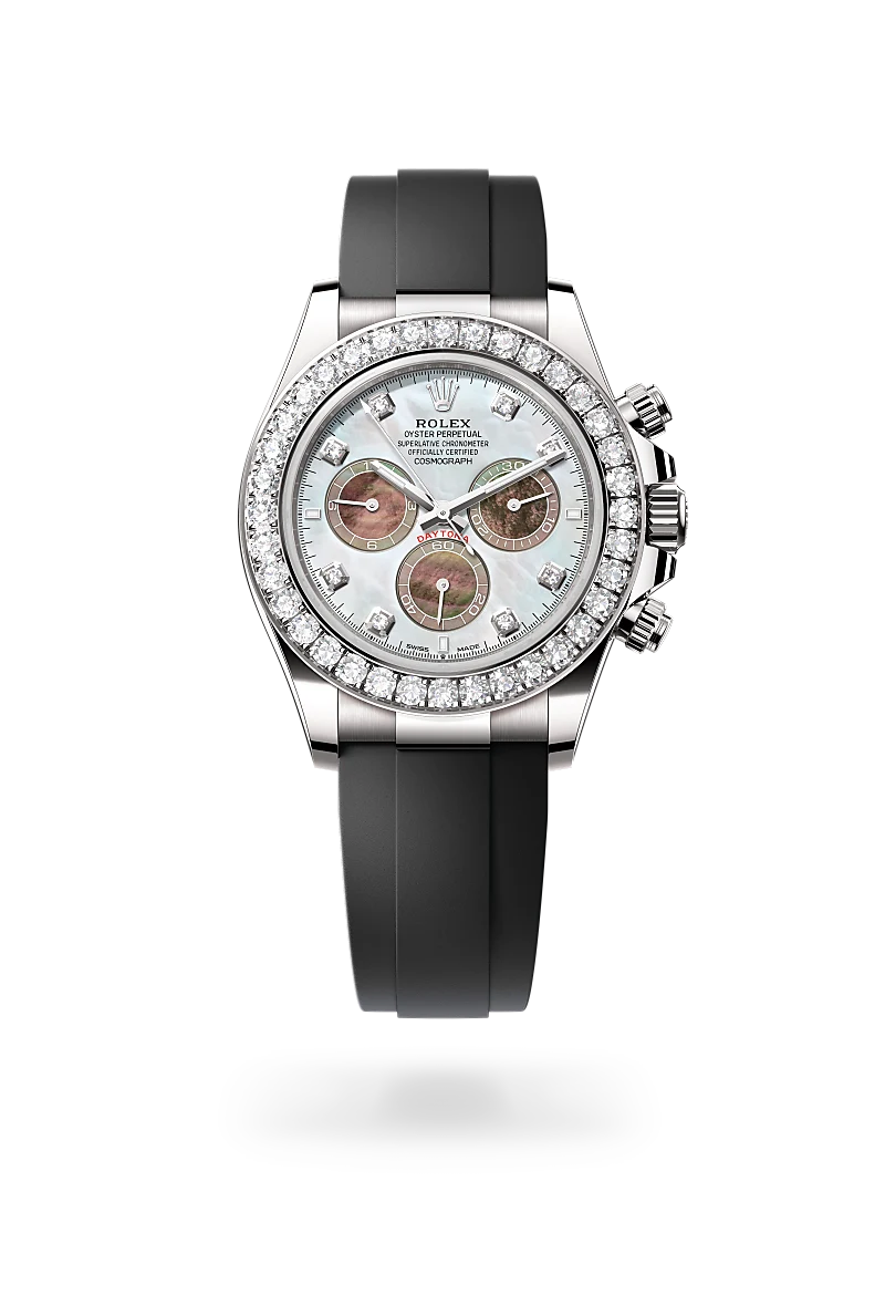Rolex 
Cosmograph Daytona
Oyster, 40 mm, white gold and diamonds
M126589RBR-0001