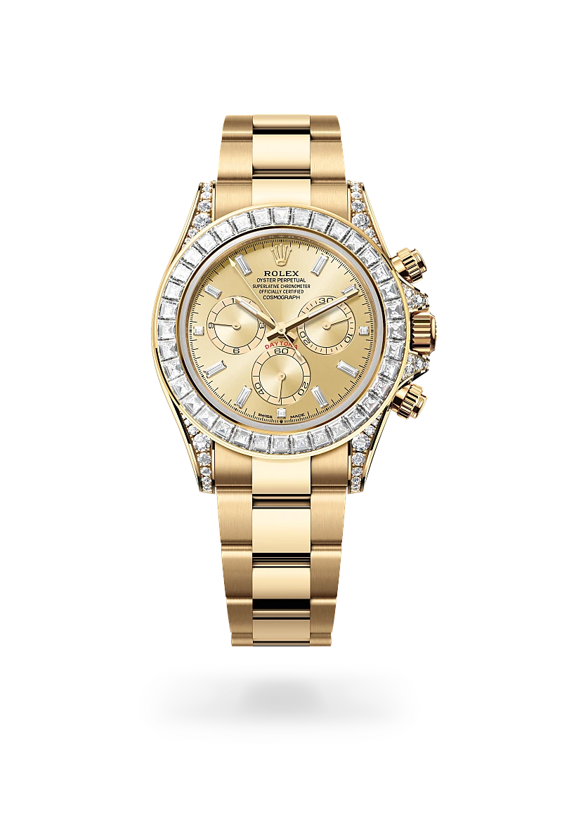Rolex 
Cosmograph Daytona
Oyster, 40 mm, yellow gold and diamonds
M126598TBR-0001