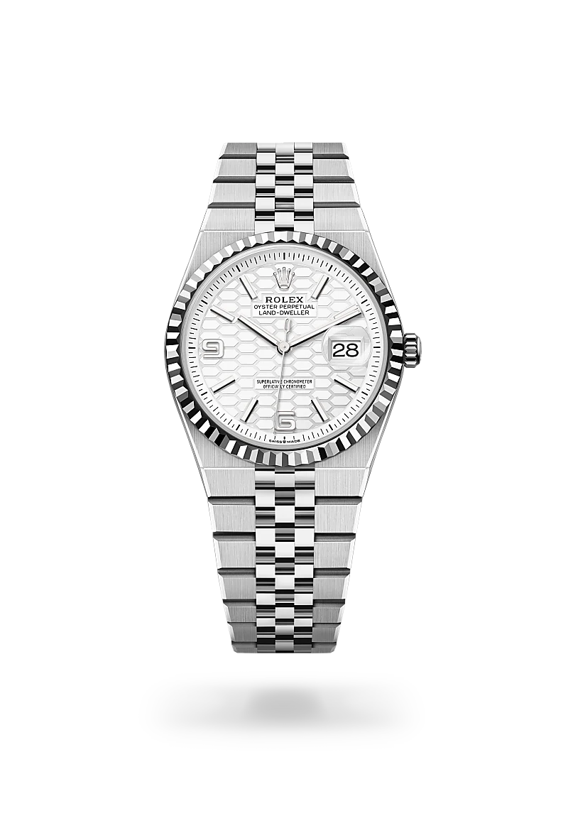 Rolex 
Land-Dweller 36
Oyster, 36 mm, Oystersteel and white gold
M127234-0001