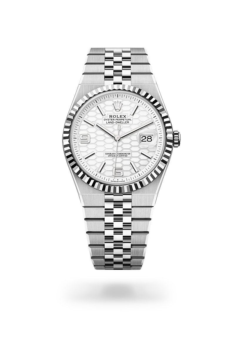 Rolex 
Land-Dweller 40
Oyster, 40 mm, Oystersteel and white gold
M127334-0001