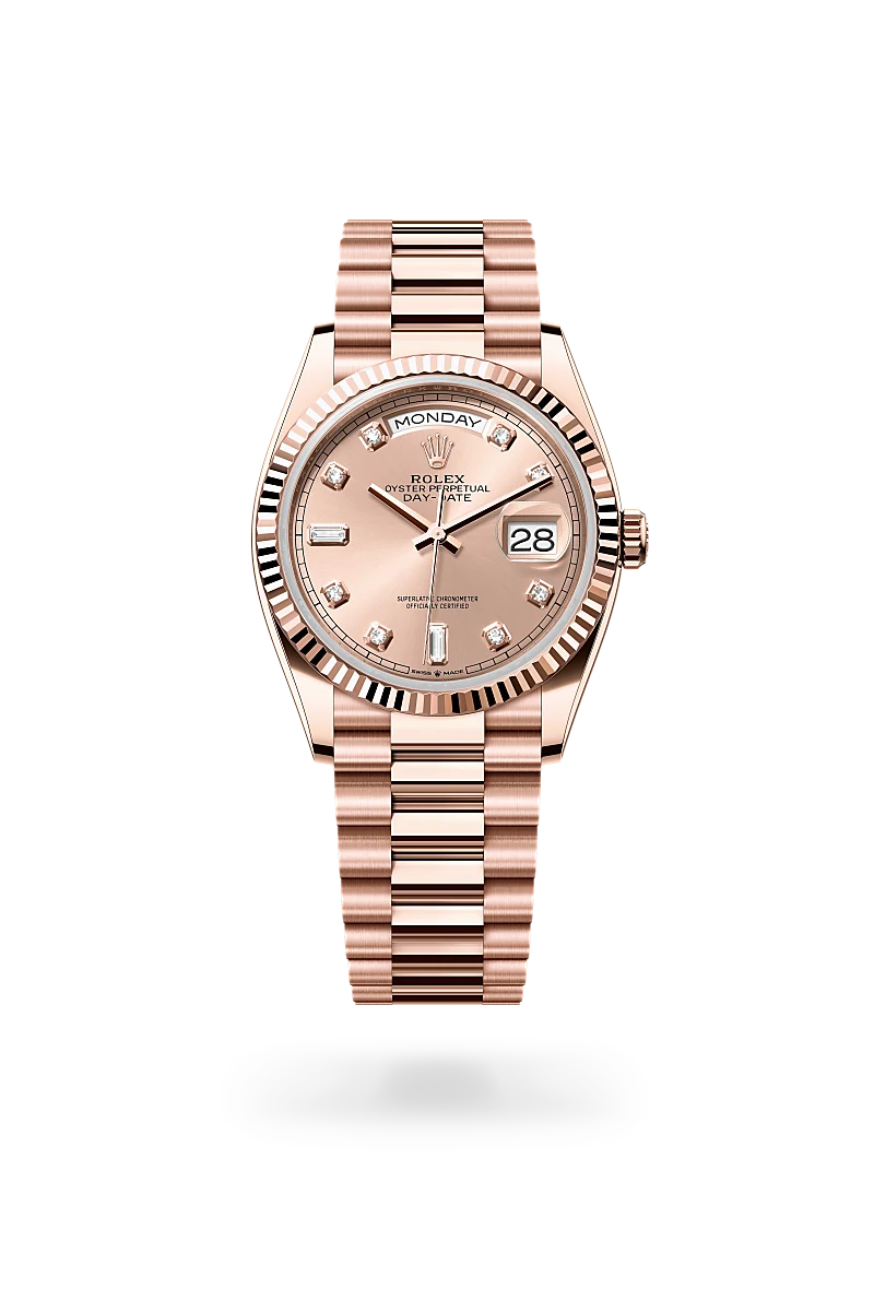 Rolex 
Day-Date 36
Oyster, 36 mm, Everose gold
M128235-0009