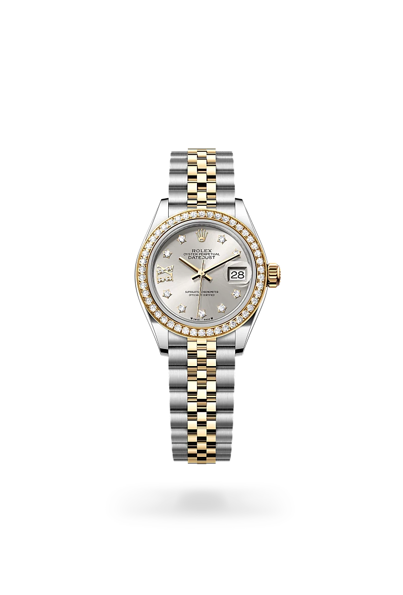 Rolex 
Lady-Datejust
Oyster, 28 mm, Oystersteel, yellow gold and diamonds
M279383RBR-0003